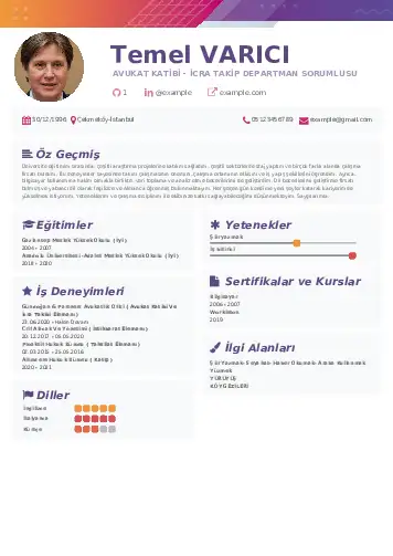 Hukuk Sekreteri Cv Örnekleri cv indir